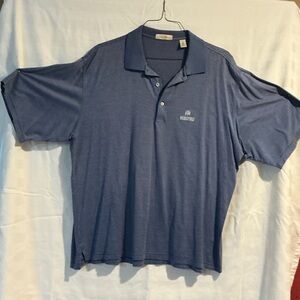Peter Millar Blue Striped Performance Polo